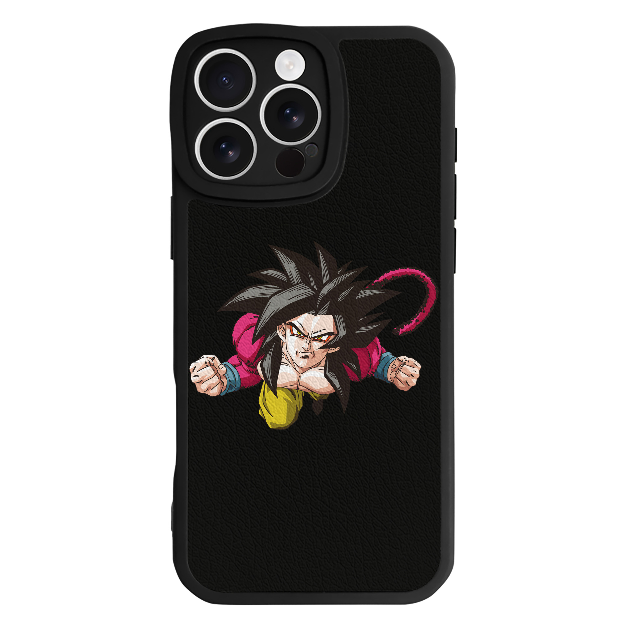 （画像用） ドラゴンボール 孫悟空（そん ごくう）Son Goku カカロット DRAGON BALL Kakarotto 【iPhone 16シリーズ対応】シリコンスマホケース（レザー調） 材質：シリコン